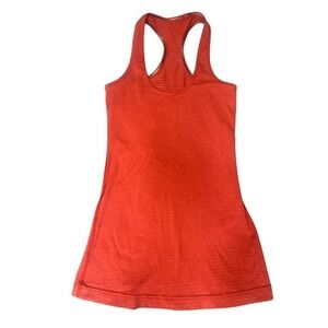 Lululemon Racerback Red Stripe Tank Top Size 4